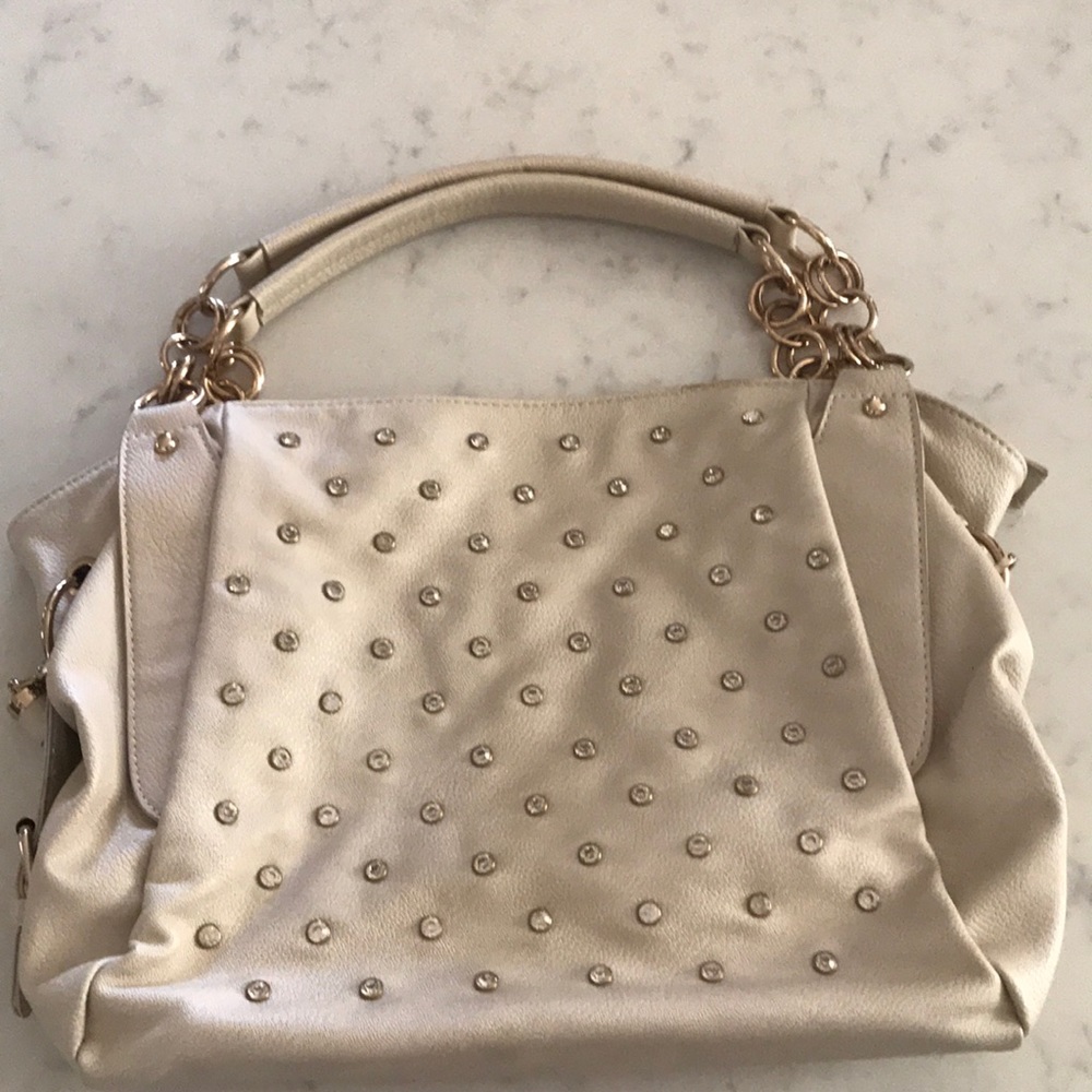 Charming Charlie Ivory Handbag